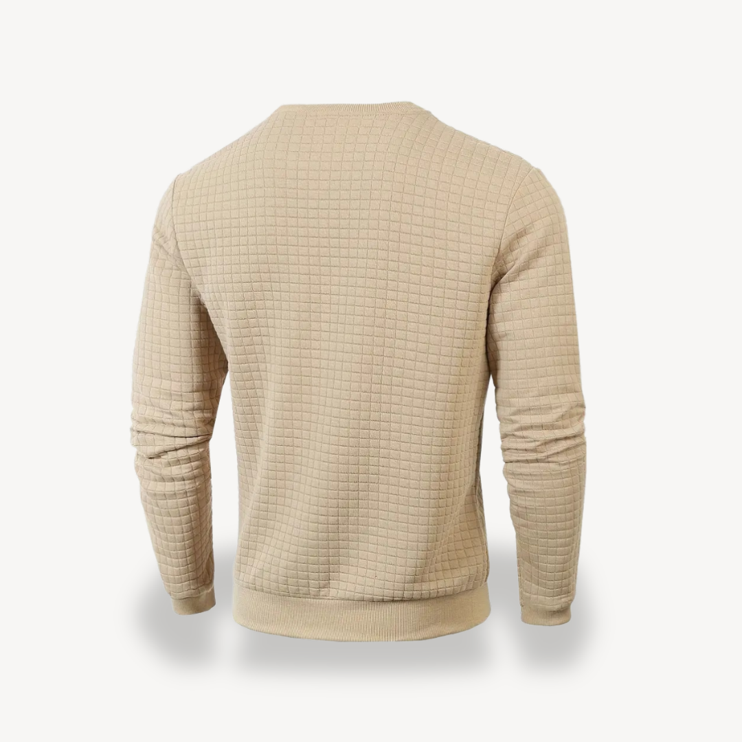 BerlinGlamour | Gebreide sweater met textuur voor heren 6
