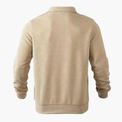 BerlinGlamour | Gebreide trui met geometrisch patroon voor heren 1