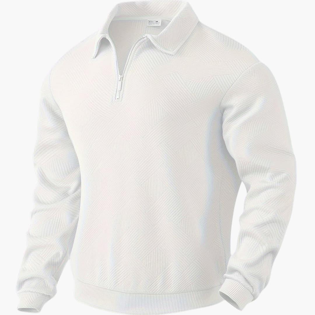 BerlinGlamour | Gebreide trui met geometrisch patroon voor heren 11