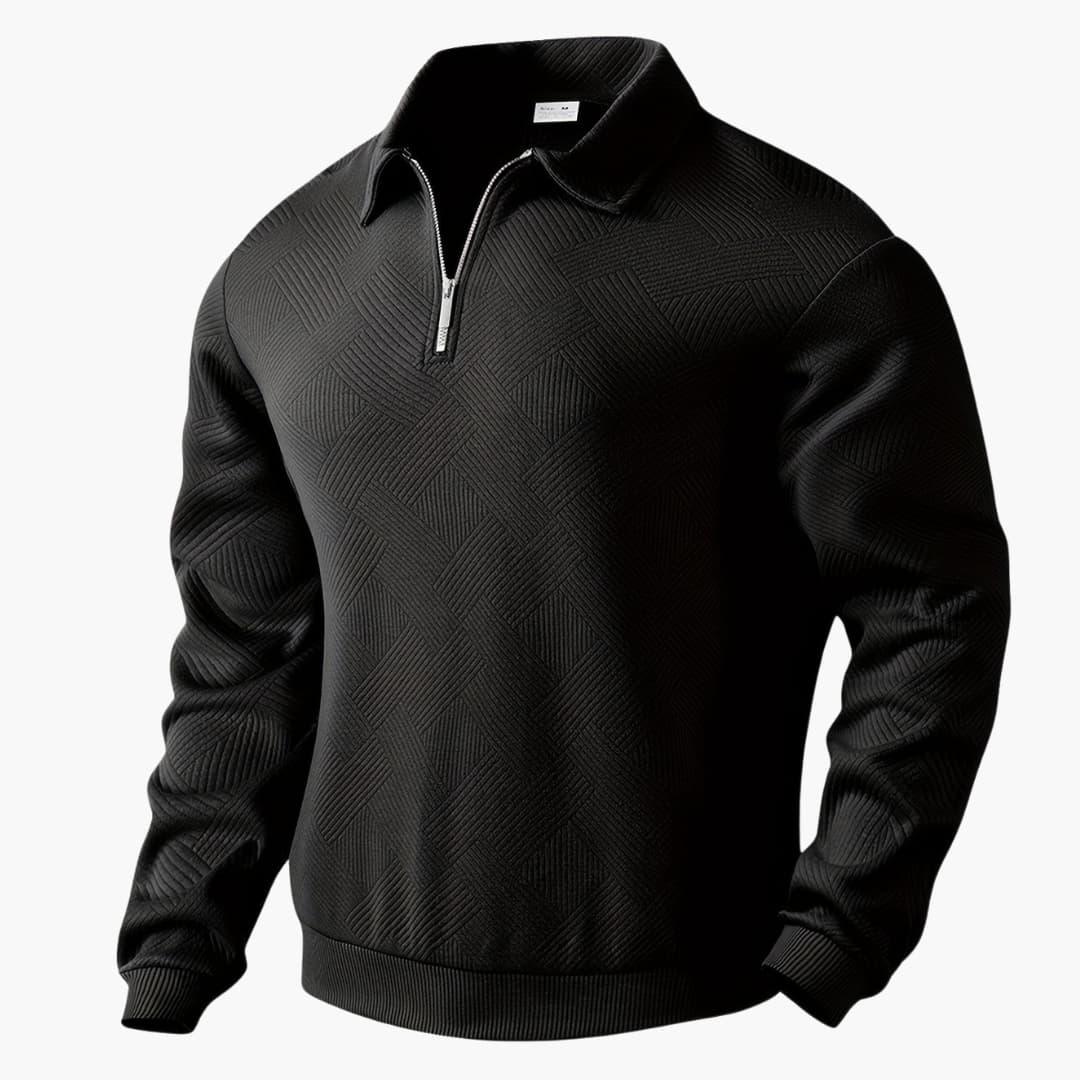 BerlinGlamour | Gebreide trui met geometrisch patroon voor heren 9