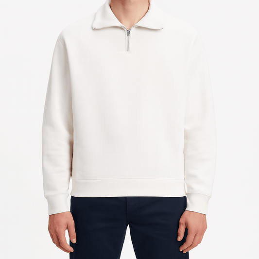 BerlinGlamour | Gebreide trui met halve rits 0