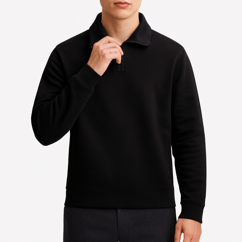 BerlinGlamour | Gebreide trui met halve rits 2