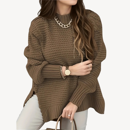 BerlinGlamour | Gebreide trui met textuur voor dames 0