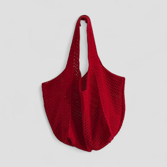 BerlinGlamour | Gehaakte schoudertas, zomerse strandhandtas 0