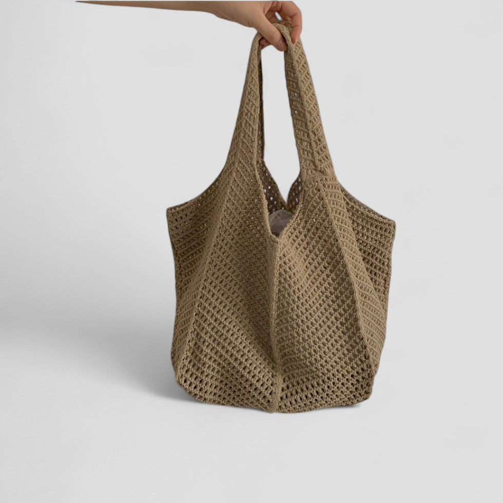 BerlinGlamour | Gehaakte schoudertas, zomerse strandhandtas 3