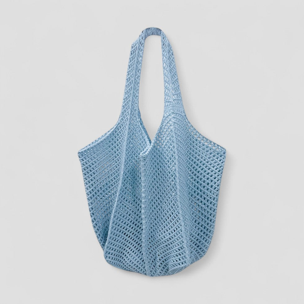 BerlinGlamour | Gehaakte schoudertas, zomerse strandhandtas 6