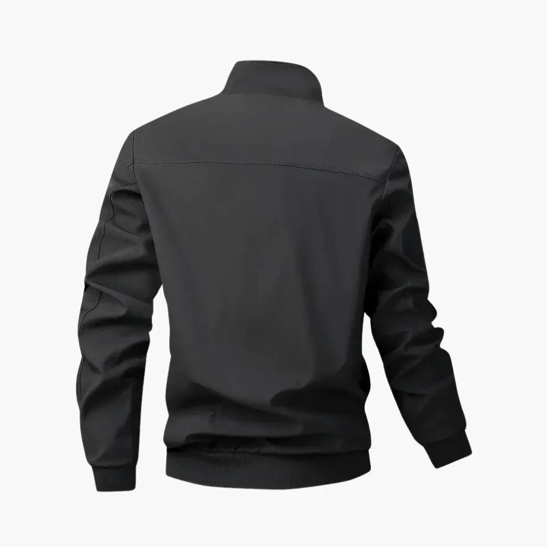 BerlinGlamour | Geribbeld bomberjack met rits voor heren 1