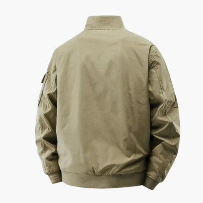 BerlinGlamour | Geribbeld bomberjack met rits voor heren 1