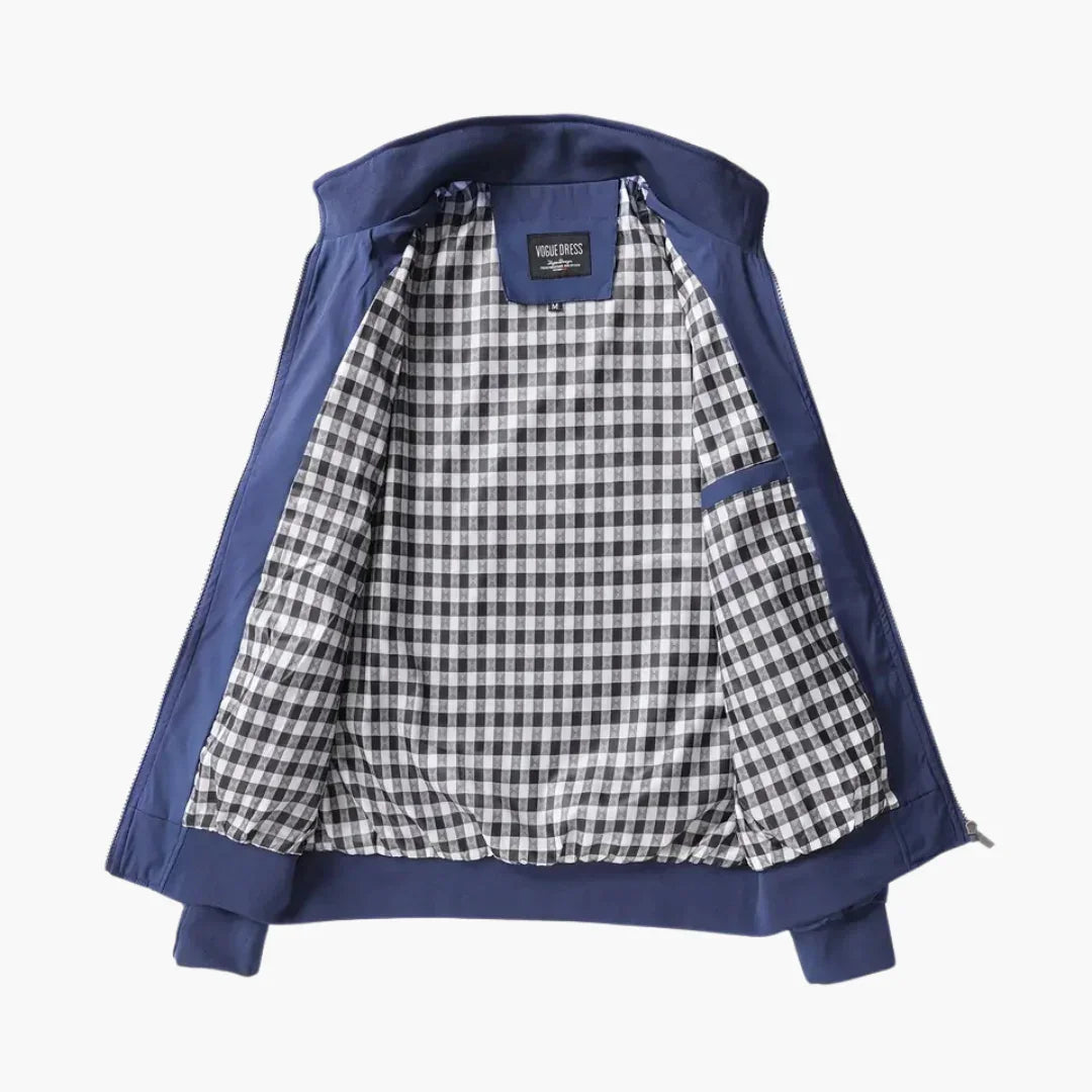 BerlinGlamour | Geribbeld bomberjack met rits voor heren 7