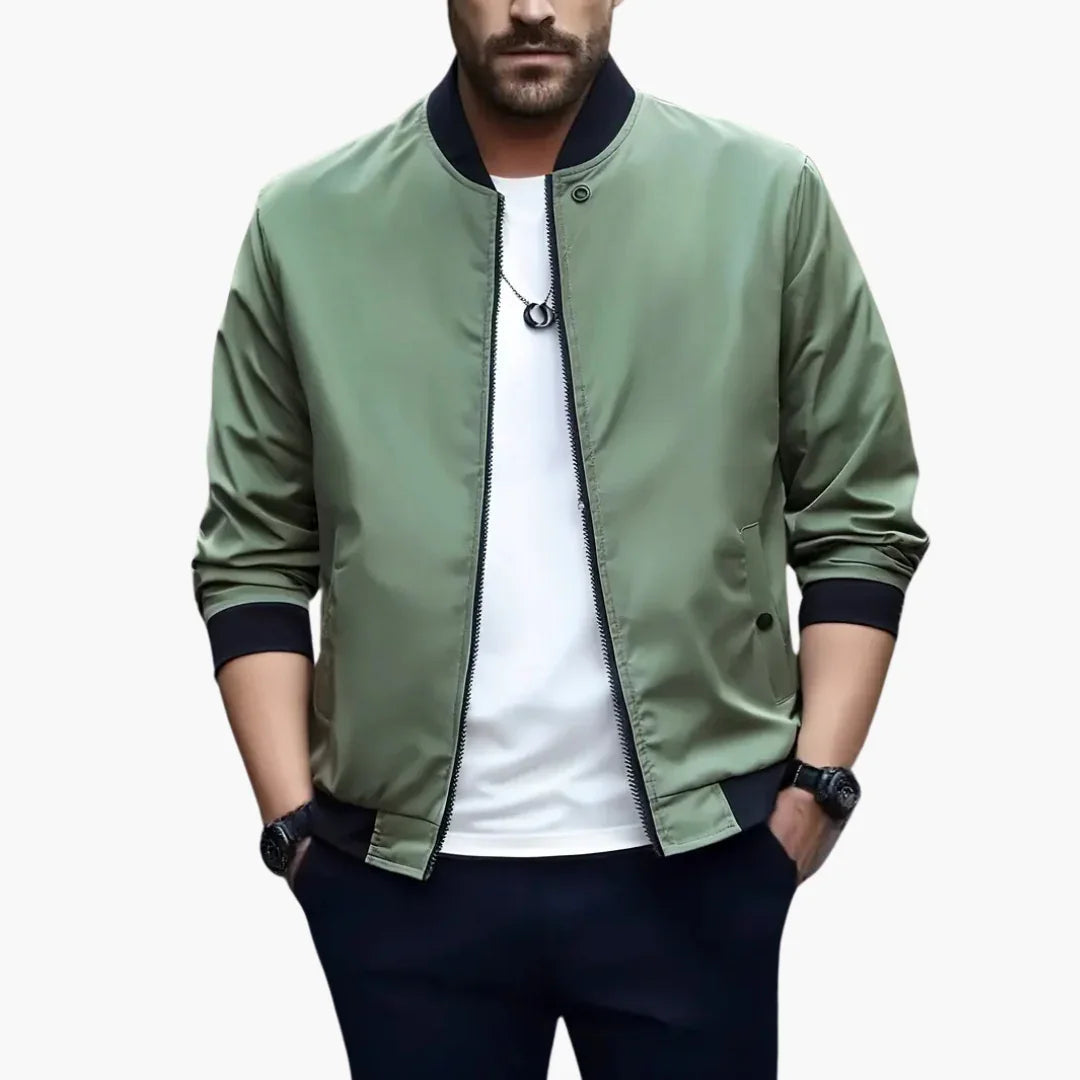 BerlinGlamour | Geribbeld bomberjack voor heren 9