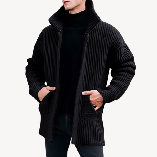 BerlinGlamour | Geribbeld gebreid vest voor heren 0