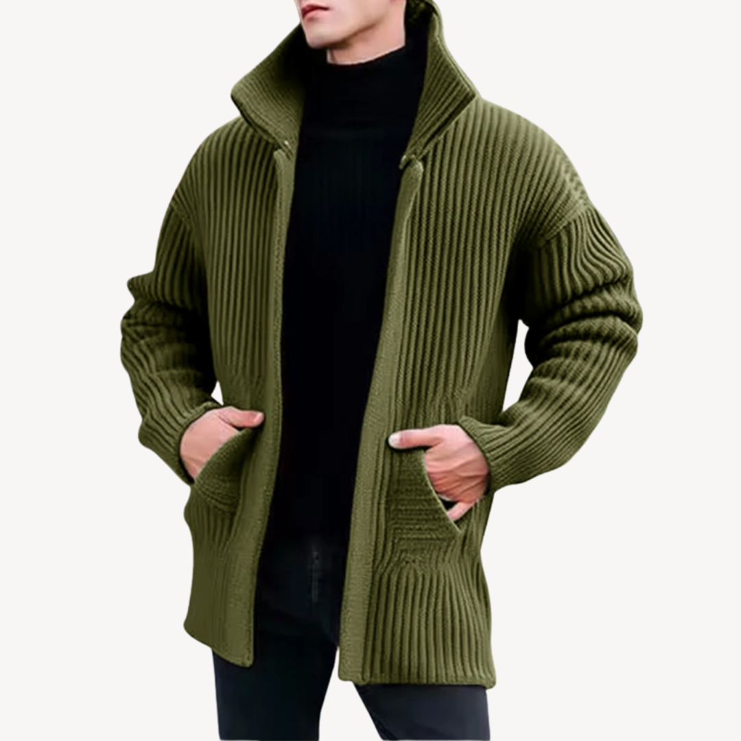 BerlinGlamour | Geribbeld gebreid vest voor heren 2