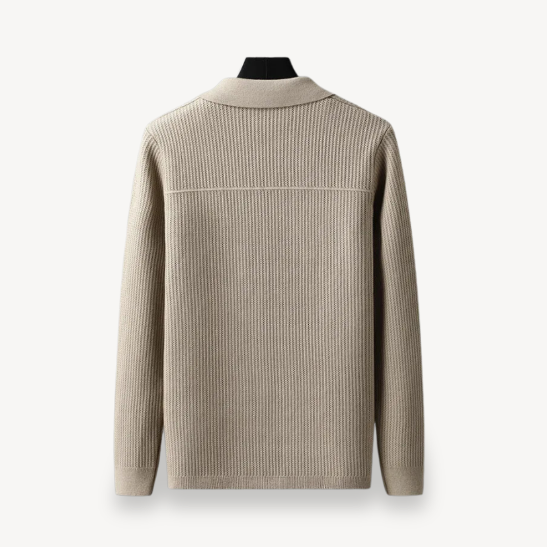 BerlinGlamour | Geribbeld gebreid vest voor heren 3