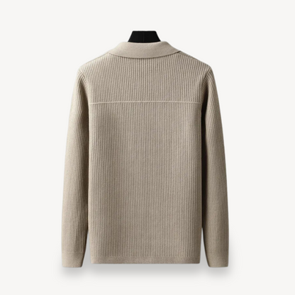 BerlinGlamour | Geribbeld gebreid vest voor heren 3