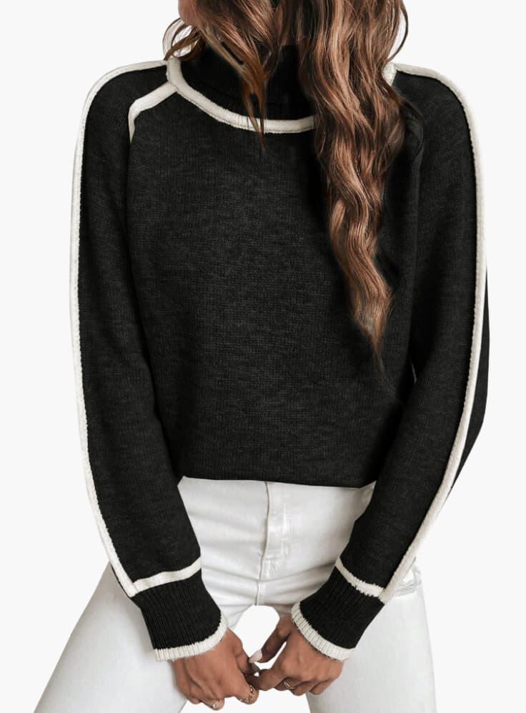 BerlinGlamour | Geribbelde coltrui voor dames 0