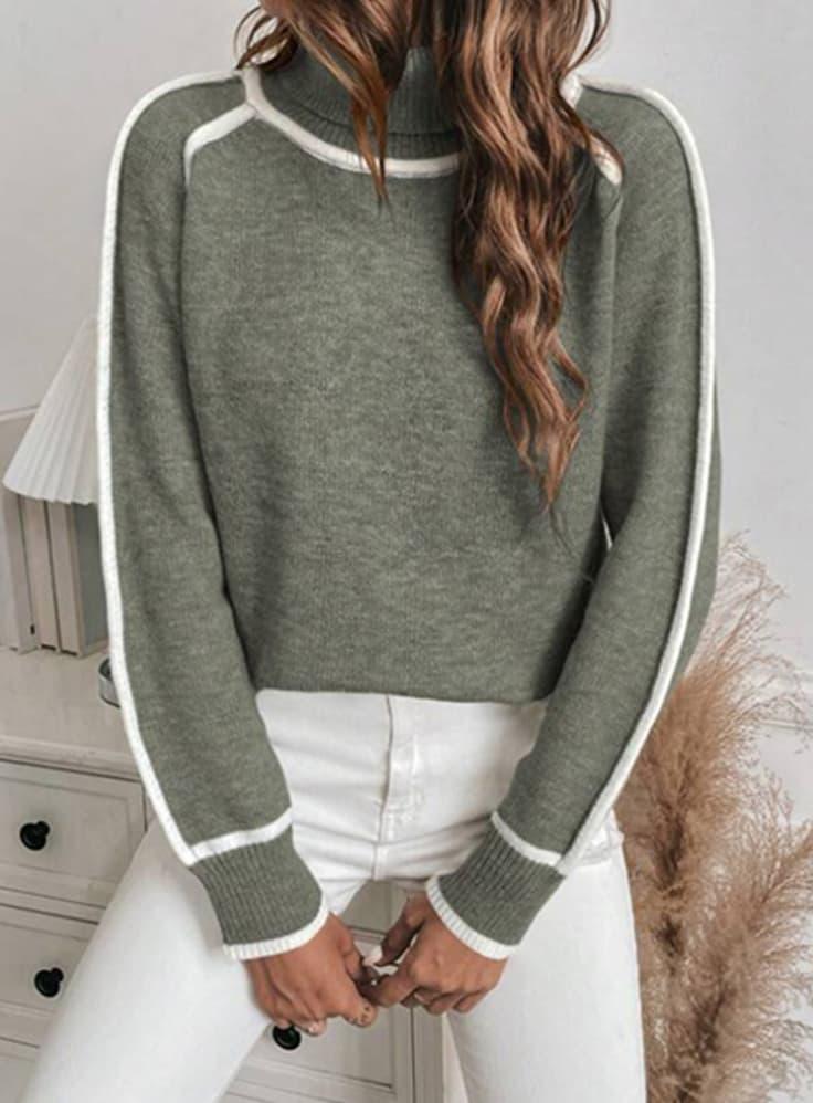 BerlinGlamour | Geribbelde coltrui voor dames 1