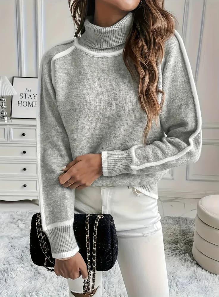 BerlinGlamour | Geribbelde coltrui voor dames 4