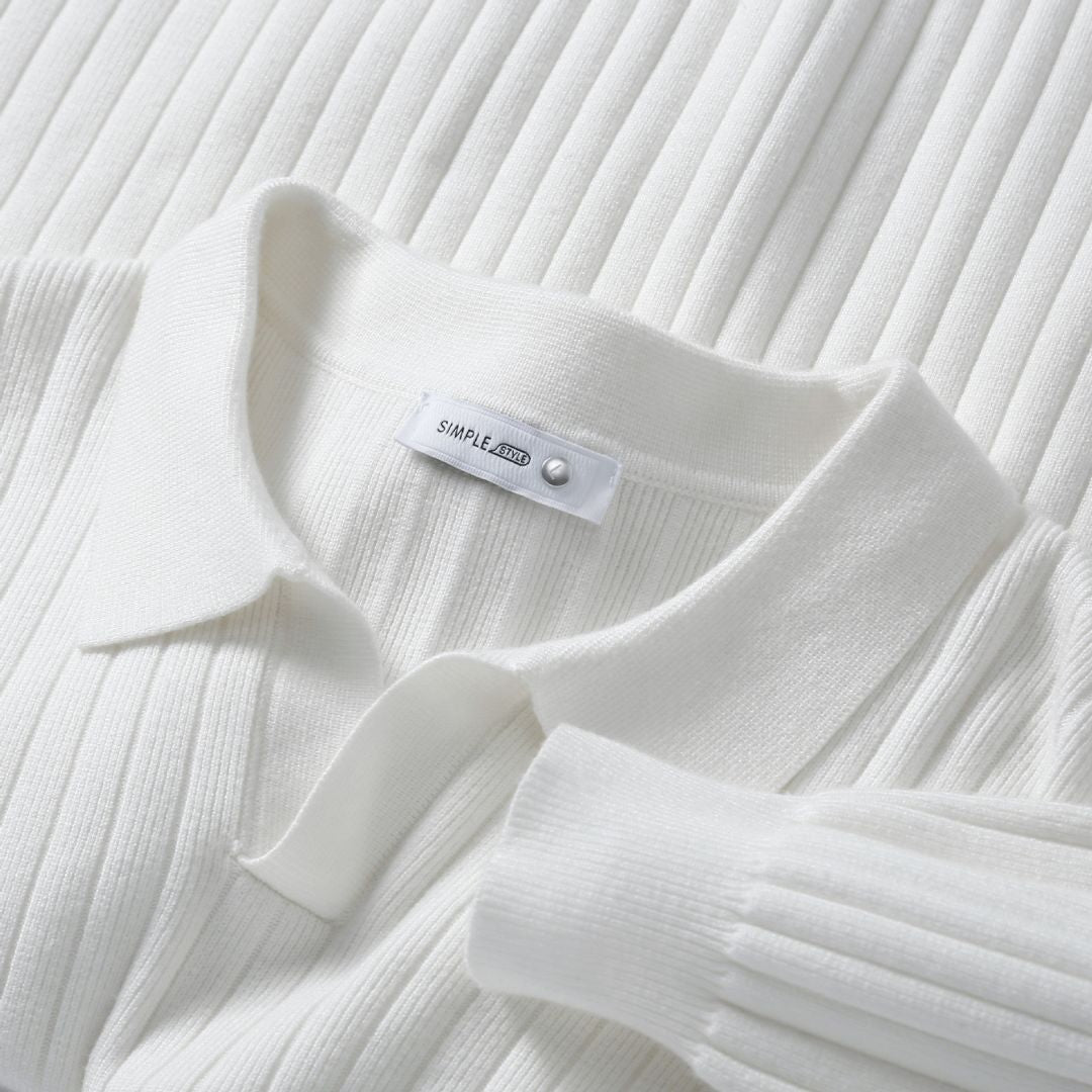 BerlinGlamour | Geribbelde polotrui voor heren 3