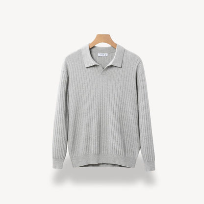 BerlinGlamour | Geribbelde polotrui voor heren 4