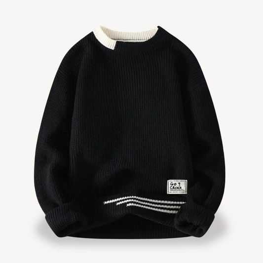 BerlinGlamour | Geribbelde trui voor heren 0