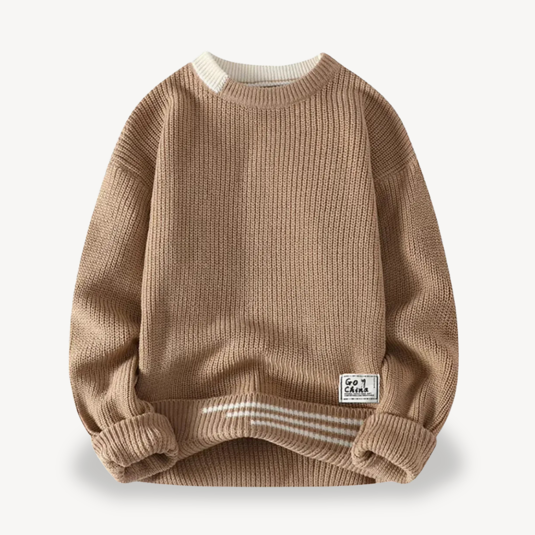 BerlinGlamour | Geribbelde trui voor heren 1