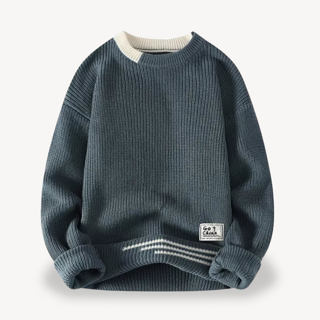 BerlinGlamour | Geribbelde trui voor heren 2