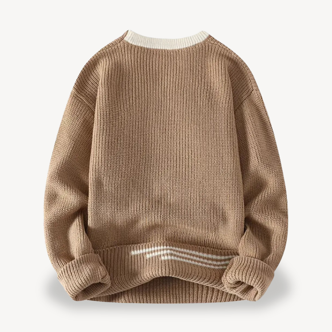 BerlinGlamour | Geribbelde trui voor heren 4