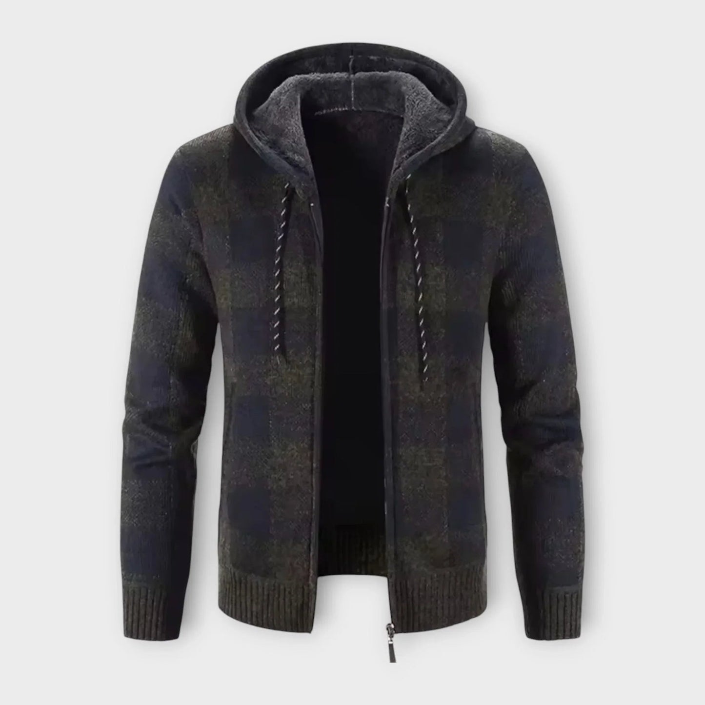 BerlinGlamour | Geruite capuchonjas voor heren 0