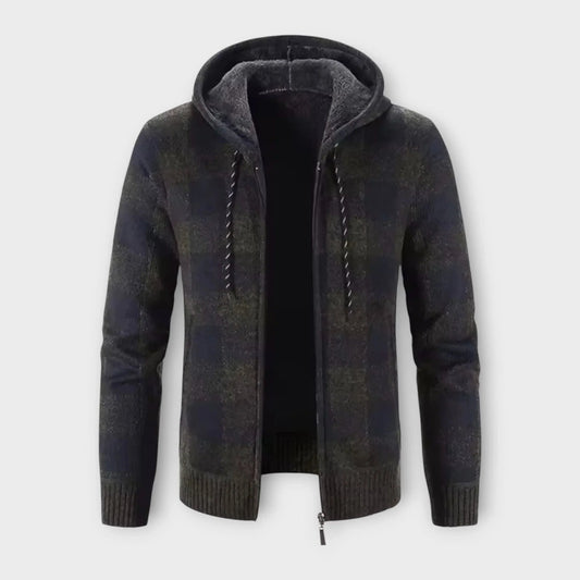 BerlinGlamour | Geruite capuchonjas voor heren 0