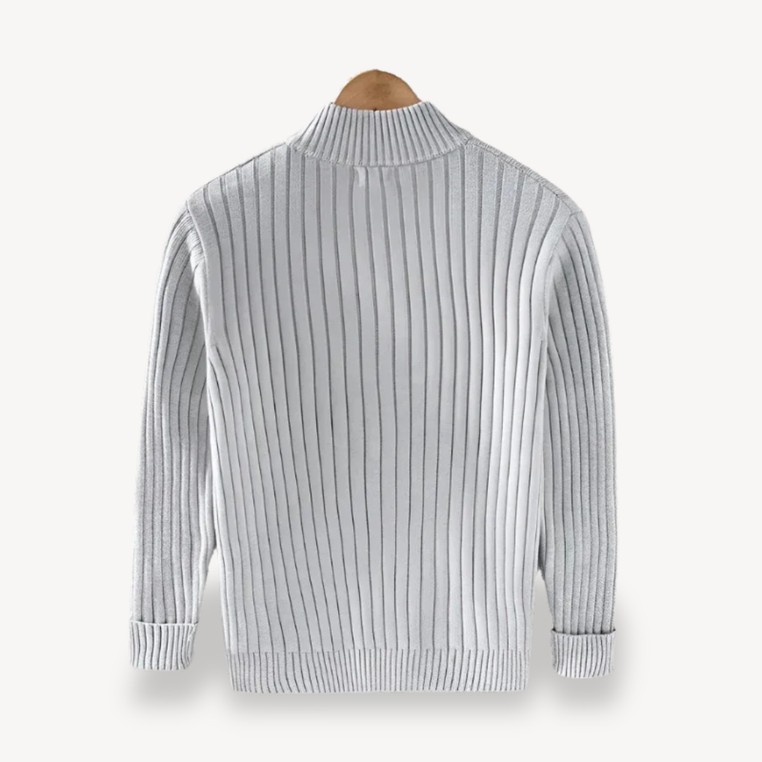 BerlinGlamour | Gestreept vest met rits voor heren 1