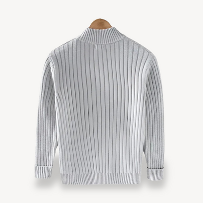 BerlinGlamour | Gestreept vest met rits voor heren 1