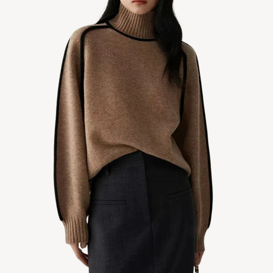 BerlinGlamour | Gestreepte coltrui voor dames 0