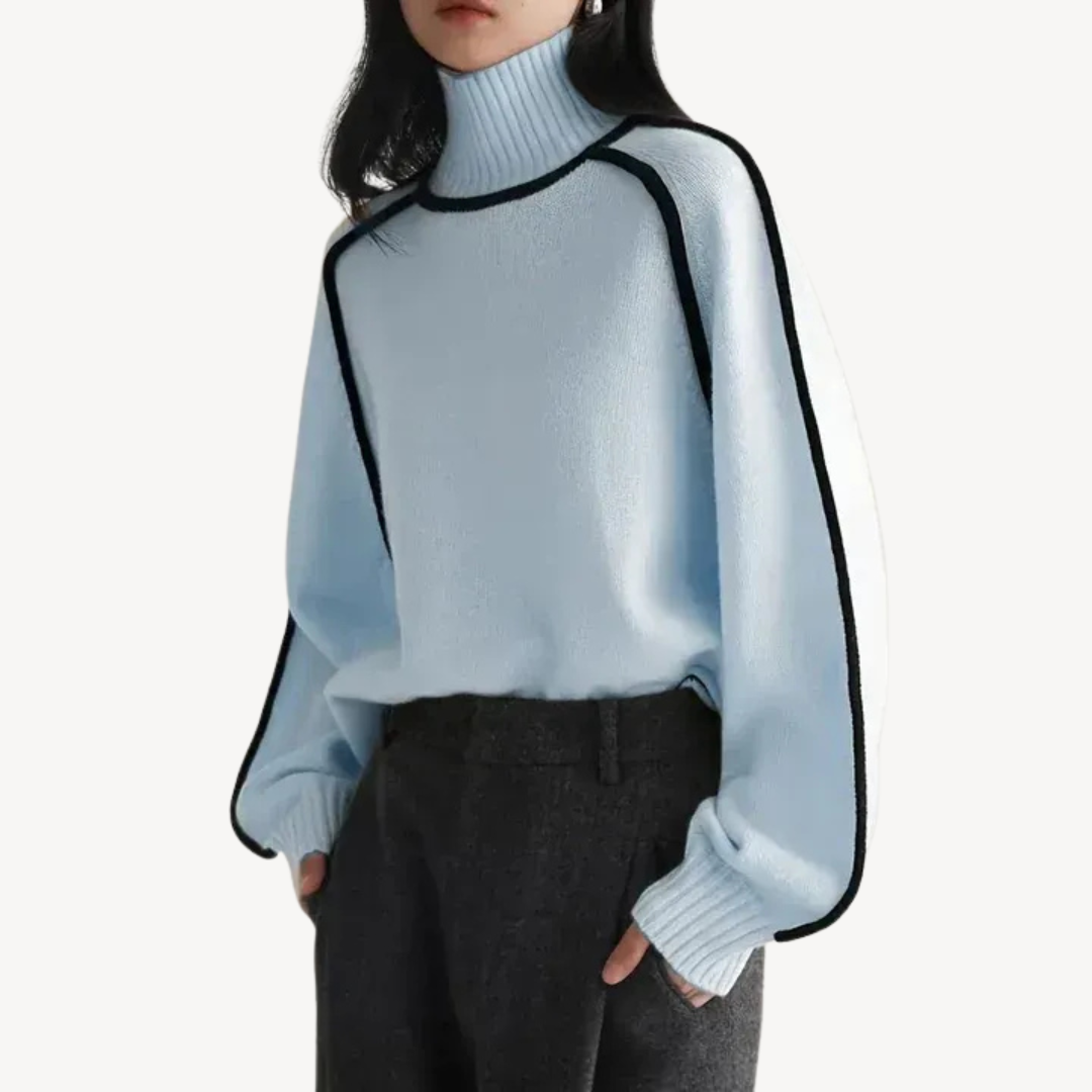 BerlinGlamour | Gestreepte coltrui voor dames 2