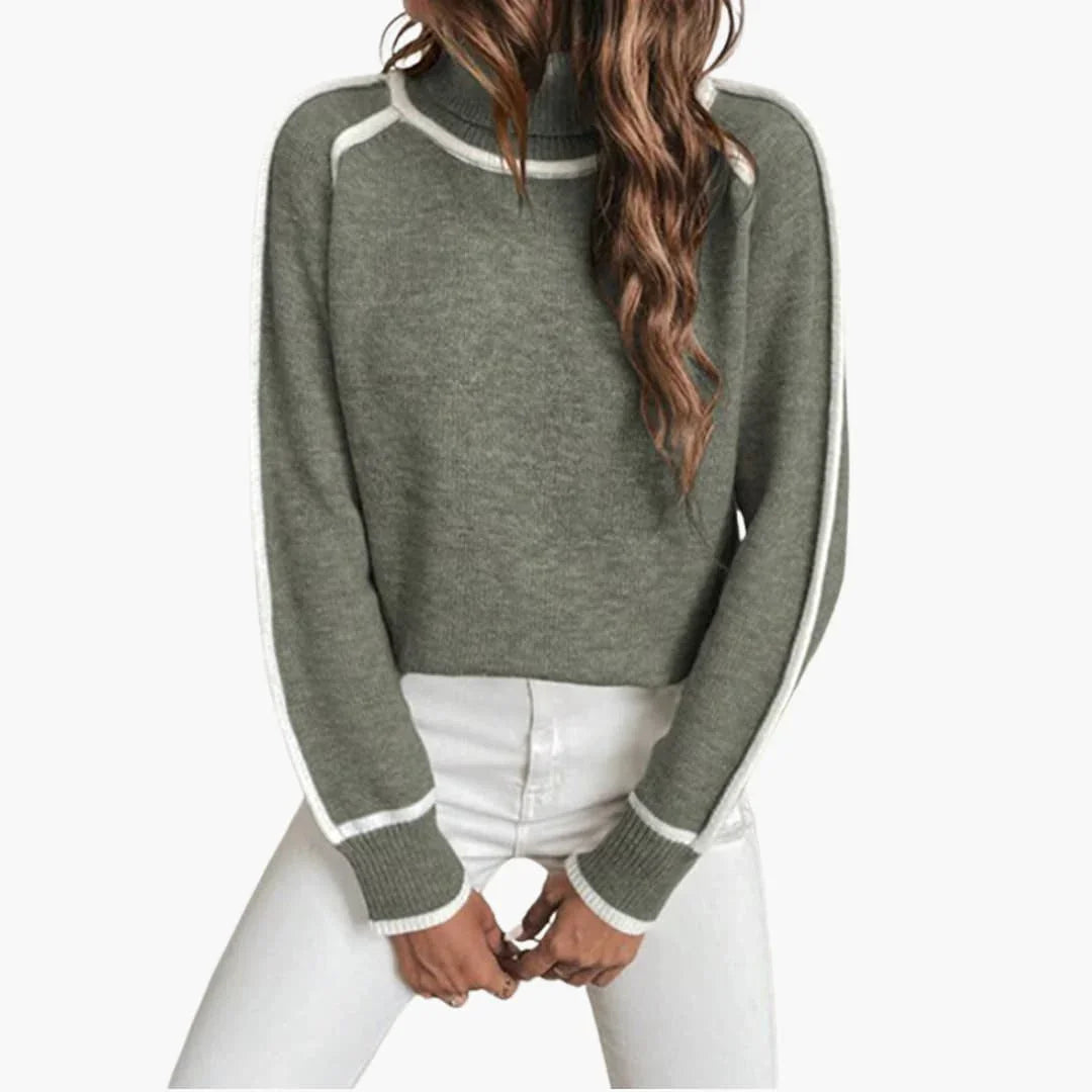 BerlinGlamour | Gestreepte coltrui voor dames 4