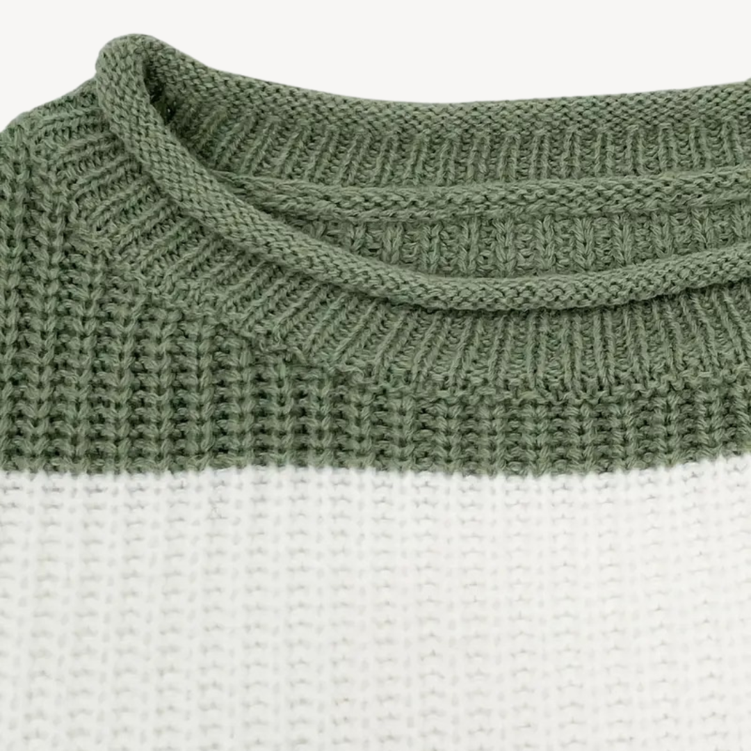 BerlinGlamour | Gestreepte oversized trui voor dames 4