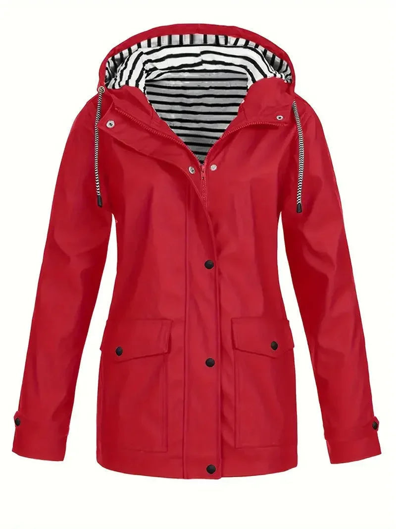 BerlinGlamour | Gestreepte regenjas voor dames 3