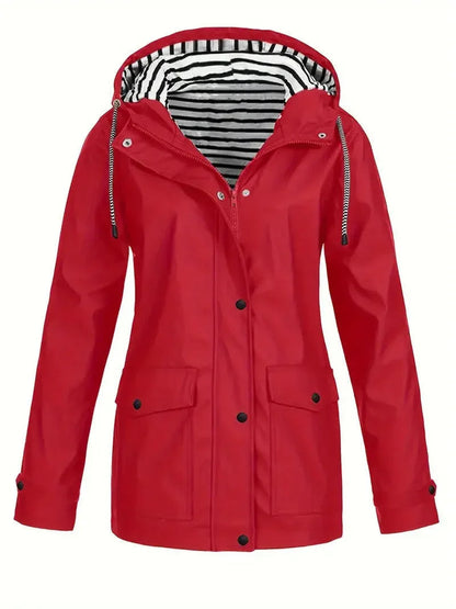 BerlinGlamour | Gestreepte regenjas voor dames 3