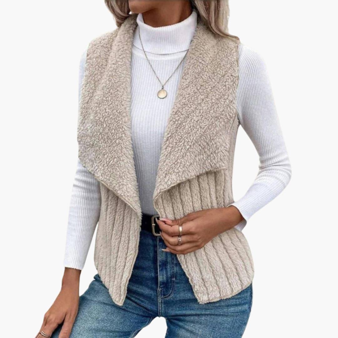 BerlinGlamour | Gestructureerd vest voor dames 0