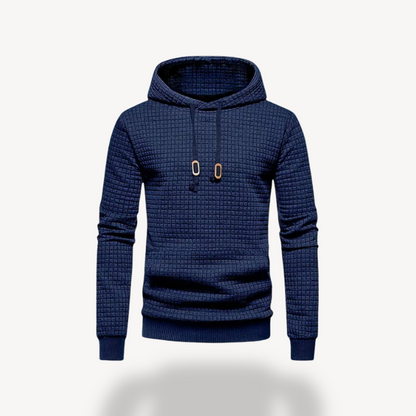 BerlinGlamour | Gestructureerde herenhoodie van polyesterbreisel 5