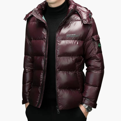 BerlinGlamour | Gevoerde herenjas met rits en opstaande kraag 2