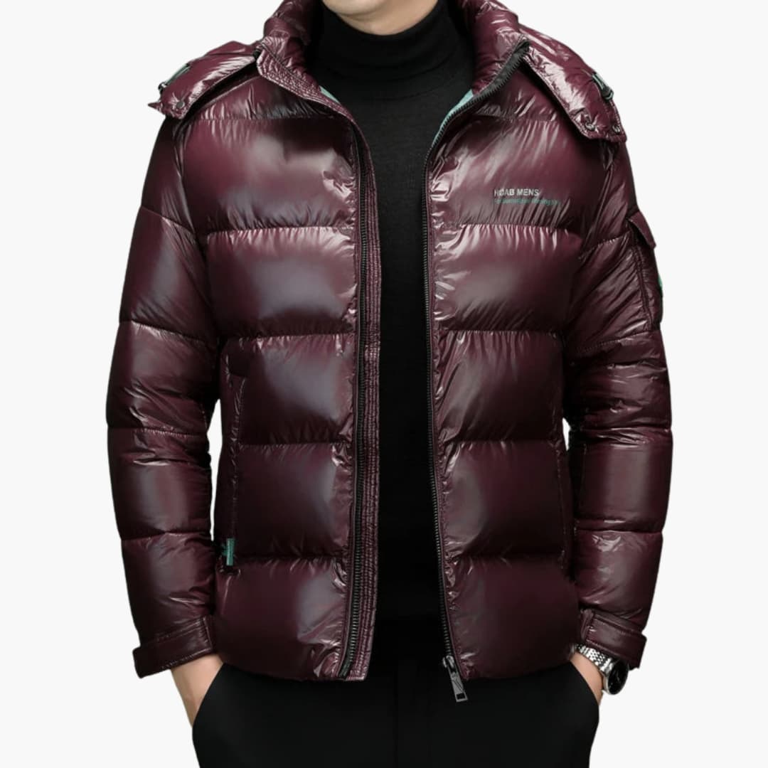 BerlinGlamour | Gevoerde herenjas met rits en opstaande kraag 3