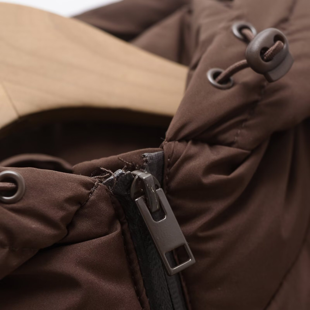 BerlinGlamour | Gewatteerde damesjas met chevronpatroon 7