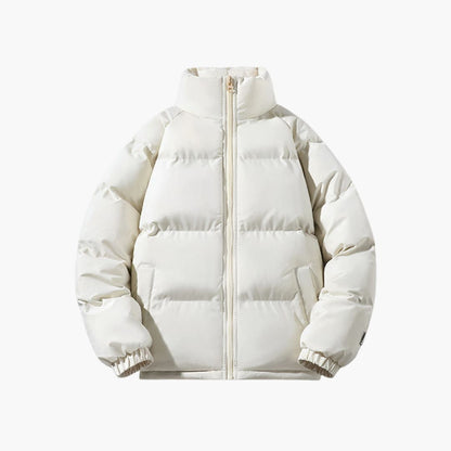 BerlinGlamour | Gewatteerde herenjas met rits en hoge kraag 6