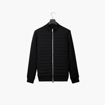 BerlinGlamour | Gewatteerde herenjas met rits en opstaande kraag 4