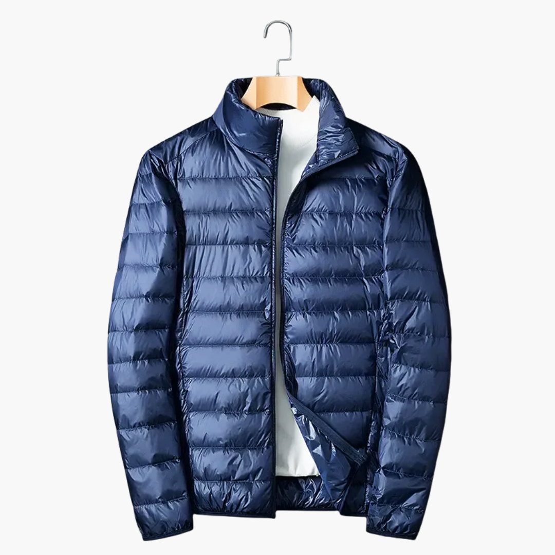 BerlinGlamour | Gewatteerde herenjas met rits en zijzakken 2