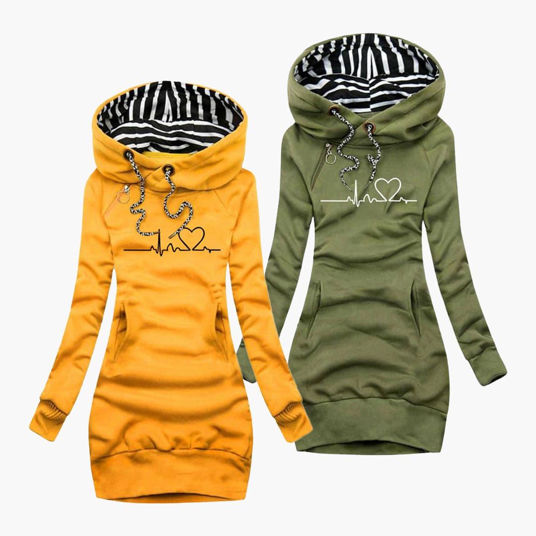 BerlinGlamour | Hartmotief Hoodie voor Dames 1