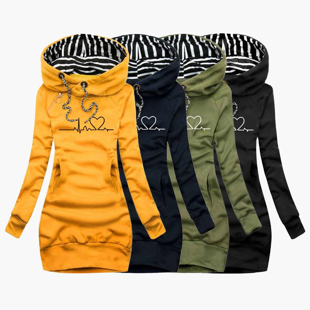 BerlinGlamour | Hartmotief Hoodie voor Dames 2