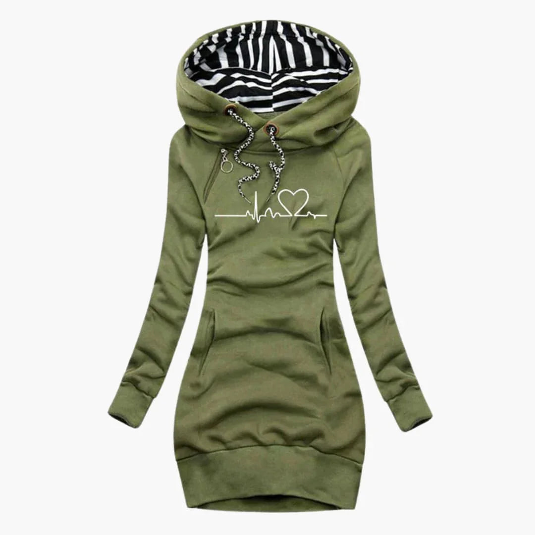 BerlinGlamour | Hartmotief Hoodie voor Dames 3