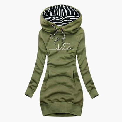 BerlinGlamour | Hartmotief Hoodie voor Dames 3