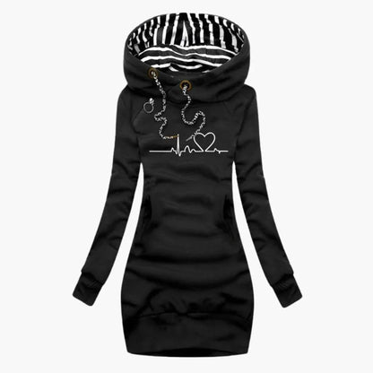 BerlinGlamour | Hartmotief Hoodie voor Dames 4